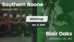 Matchup: Southern Boone vs. Blair Oaks  2018