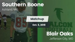 Matchup: Southern Boone vs. Blair Oaks  2018