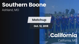 Matchup: Southern Boone vs. California  2018