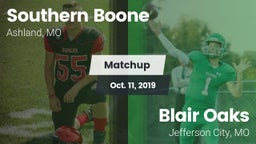 Matchup: Southern Boone vs. Blair Oaks  2019