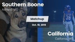 Matchup: Southern Boone vs. California  2019