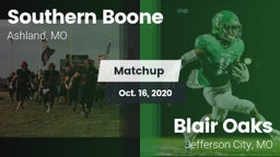Matchup: Southern Boone vs. Blair Oaks  2020