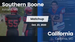 Matchup: Southern Boone vs. California  2020