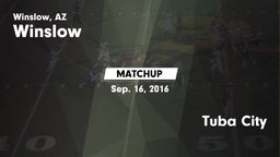 Matchup: Winslow vs. Tuba City  2016