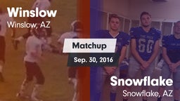 Matchup: Winslow vs. Snowflake  2016