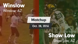 Matchup: Winslow vs. Show Low  2016