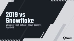 Winslow football highlights 2019 vs Snowflake