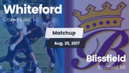 Matchup: Whiteford vs. Blissfield  2017