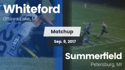 Matchup: Whiteford vs. Summerfield  2017