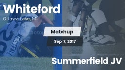 Matchup: Whiteford vs. Summerfield JV 2017