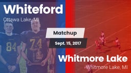Matchup: Whiteford vs. Whitmore Lake  2017