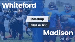 Matchup: Whiteford vs. Madison  2017