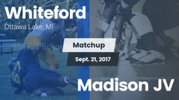 Matchup: Whiteford vs. Madison JV 2017