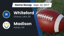 Recap: Whiteford  vs. Madison  2017