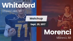 Matchup: Whiteford vs. Morenci  2017