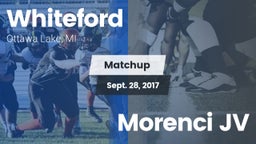 Matchup: Whiteford vs. Morenci JV 2017