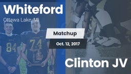 Matchup: Whiteford vs. Clinton JV 2017