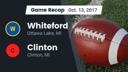 Recap: Whiteford  vs. Clinton  2017