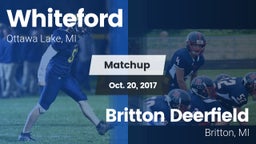Matchup: Whiteford vs. Britton Deerfield 2017