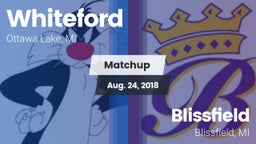 Matchup: Whiteford vs. Blissfield  2018