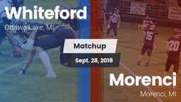 Matchup: Whiteford vs. Morenci  2018