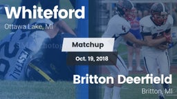 Matchup: Whiteford vs. Britton Deerfield 2018