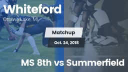 Matchup: Whiteford vs. MS 8th vs Summerfield 2018