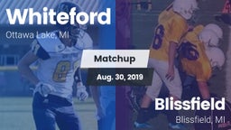 Matchup: Whiteford vs. Blissfield  2019