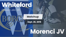 Matchup: Whiteford vs. Morenci JV 2019