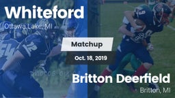 Matchup: Whiteford vs. Britton Deerfield 2019