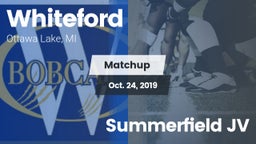 Matchup: Whiteford vs. Summerfield JV 2019