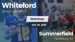 Matchup: Whiteford vs. Summerfield  2019