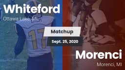 Matchup: Whiteford vs. Morenci  2020
