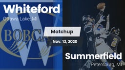 Matchup: Whiteford vs. Summerfield  2020