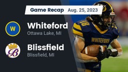 Recap: Whiteford  vs. Blissfield  2023