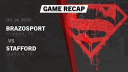 Recap: Brazosport  vs. Stafford  2016