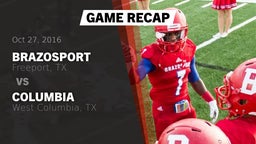 Recap: Brazosport  vs. Columbia  2016