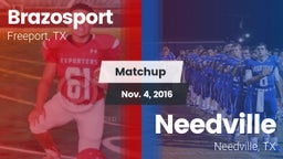 Matchup: Brazosport High vs. Needville  2016