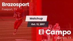 Matchup: Brazosport High vs. El Campo  2017