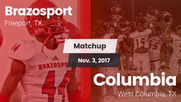 Matchup: Brazosport High vs. Columbia  2017