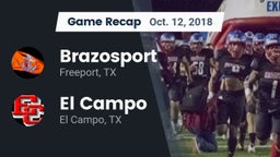 Recap: Brazosport  vs. El Campo  2018