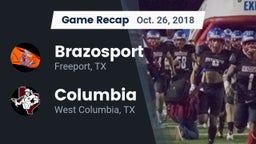 Recap: Brazosport  vs. Columbia  2018
