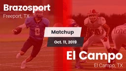 Matchup: Brazosport High vs. El Campo  2019