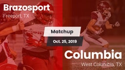 Matchup: Brazosport High vs. Columbia  2019