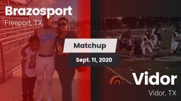 Matchup: Brazosport High vs. Vidor  2020