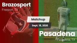 Matchup: Brazosport High vs. Pasadena  2020