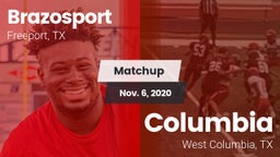 Matchup: Brazosport High vs. Columbia  2020