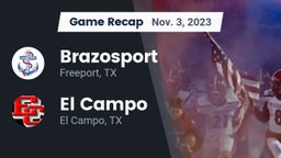 Recap: Brazosport  vs. El Campo  2023