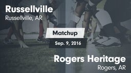 Matchup: Russellville vs. Rogers Heritage  2016