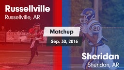 Matchup: Russellville vs. Sheridan  2016